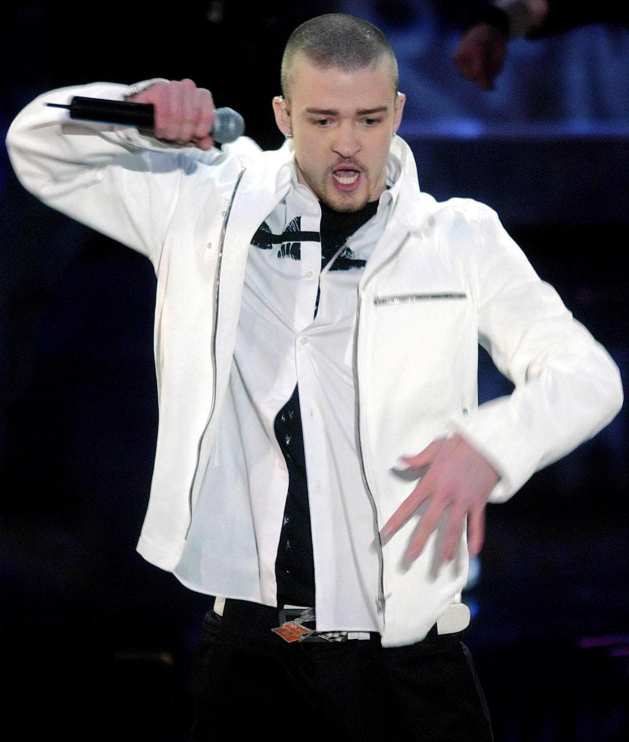 Un giovane Justin Timberlake all'inizio della carriera