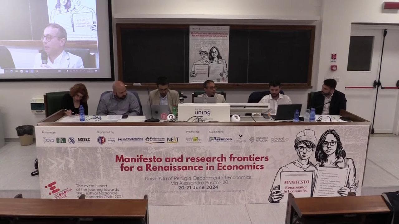 Manifesto per la Nuova Economia,presenti a Perugia anche Jeffrey Sachs e Leonardo Becchetti