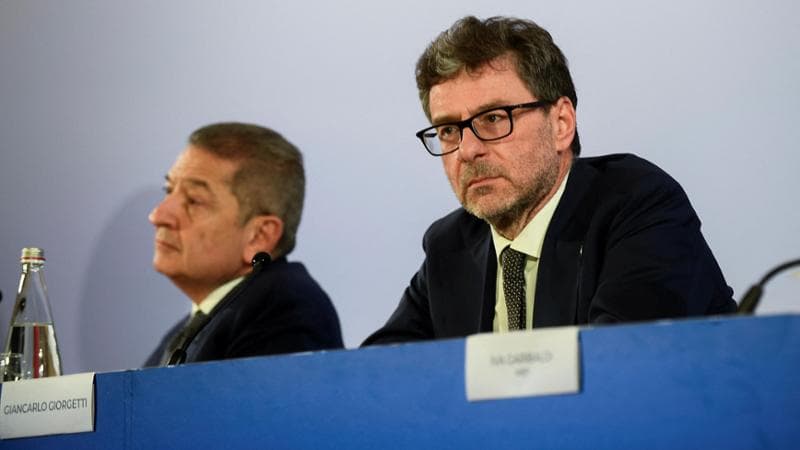 Il governatore di Bankitalia Fabio Panetta e il ministro dell'Economia Giancarlo Giorgetti

