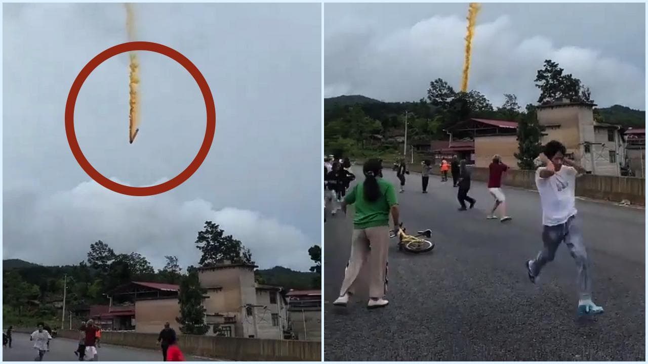 Cina, un pezzo di razzo spaziale cade sulla città di Guiding: residenti in fuga