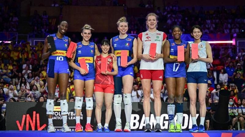 Egonu, Orro, Fahr e Sylla premiate nel sestetto ideale (foto volleyballworld)