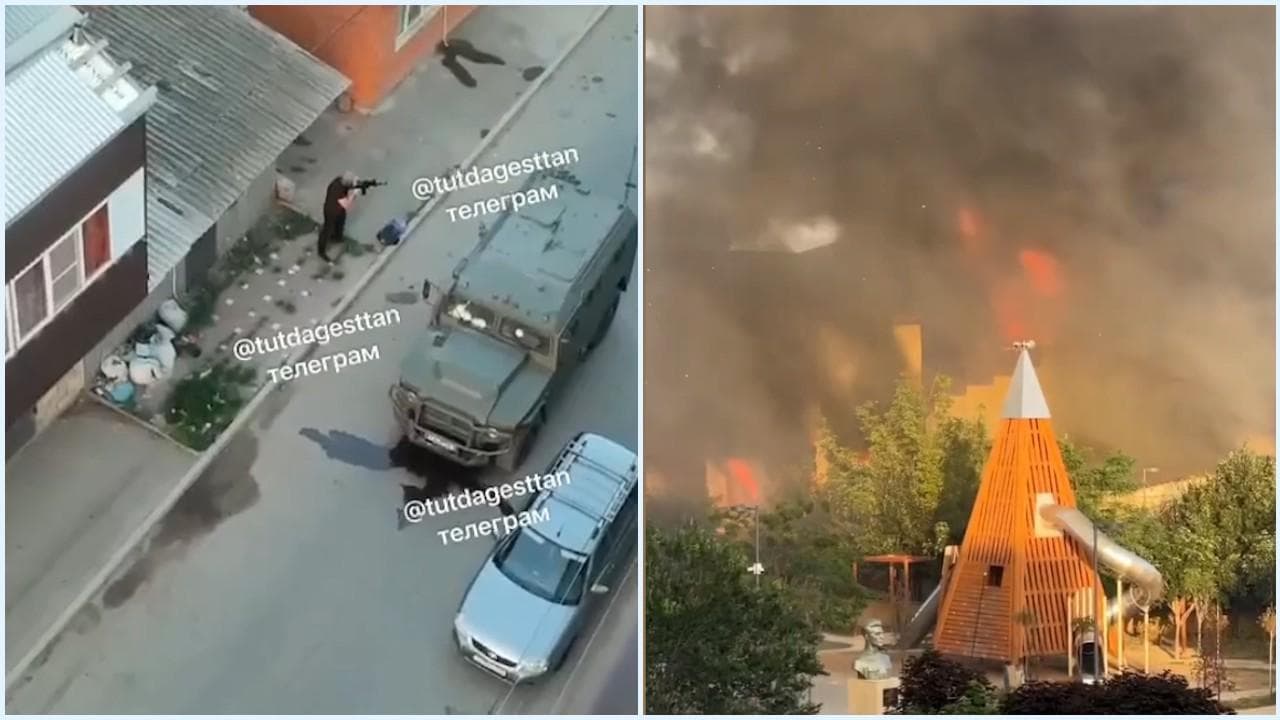 Daghestan, l'attacco alla sinagoga ripreso da un terrorista. Incendiata la struttura