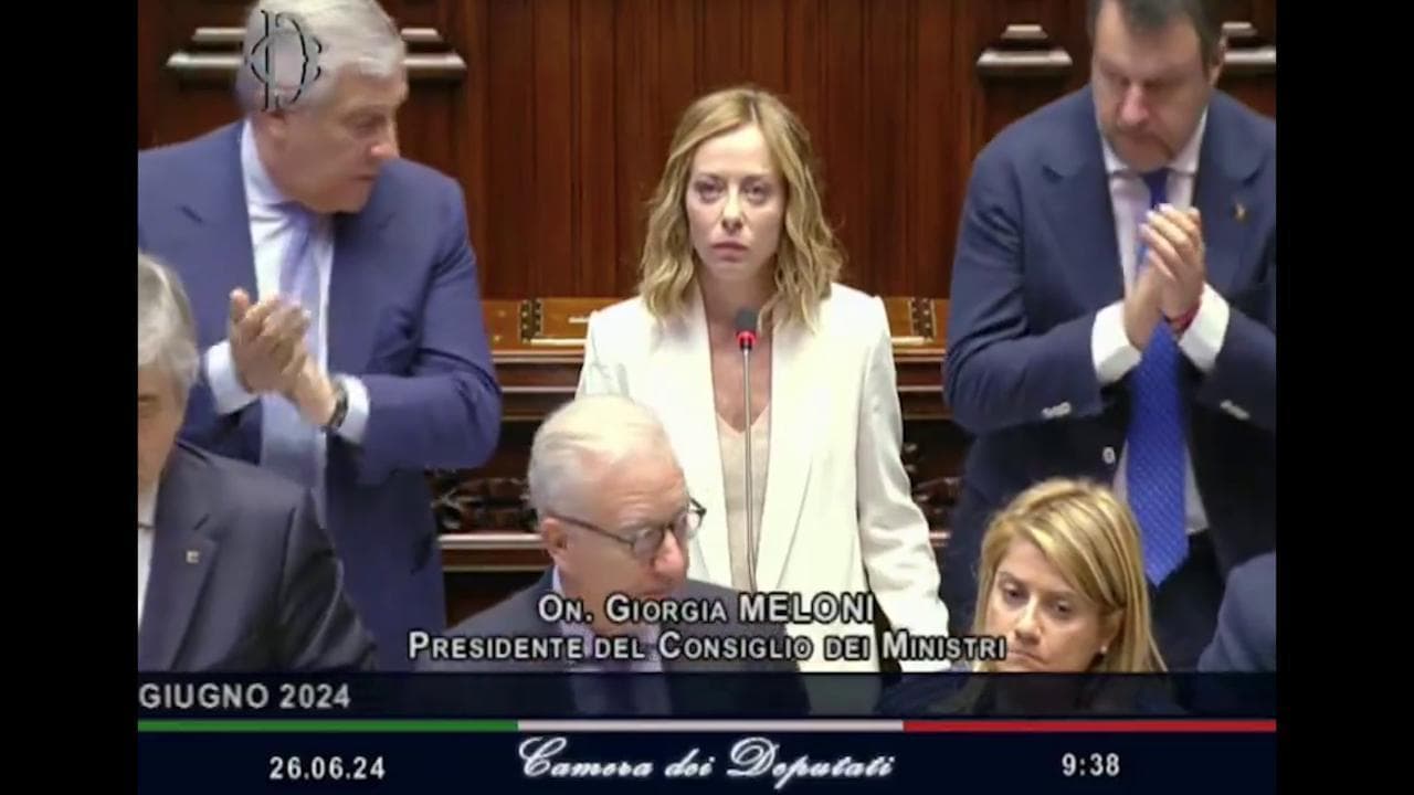 Giorgia Meloni alla Camera ricorda Satnam Singh e sollecita Salvini e Tajani: "Raga,' alzateve pure voi"