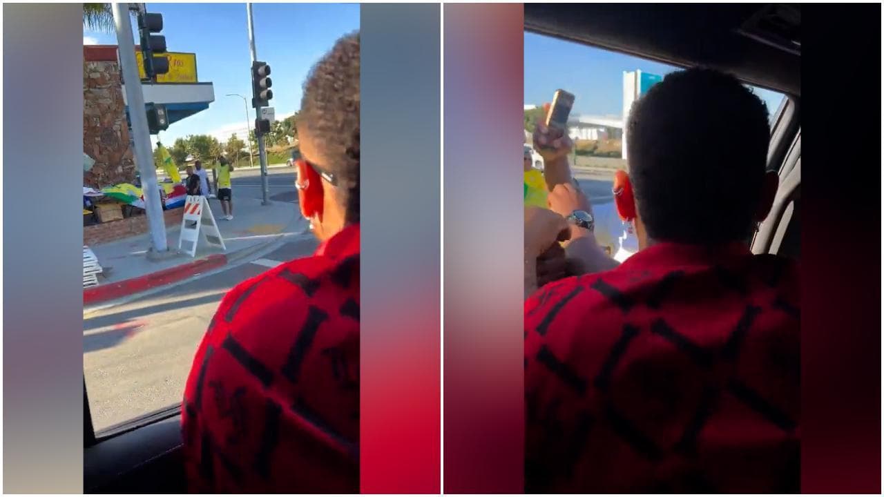 Neymar si ferma per comprare maglie del Brasile dagli ambulanti. La loro reazione quando lo riconoscono