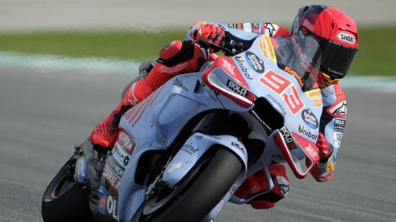 Marc Marquez con la moto del team Gresini