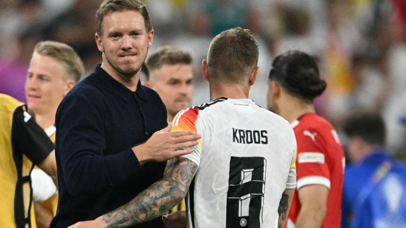 Julian Nagelsmann con Toni Kroos