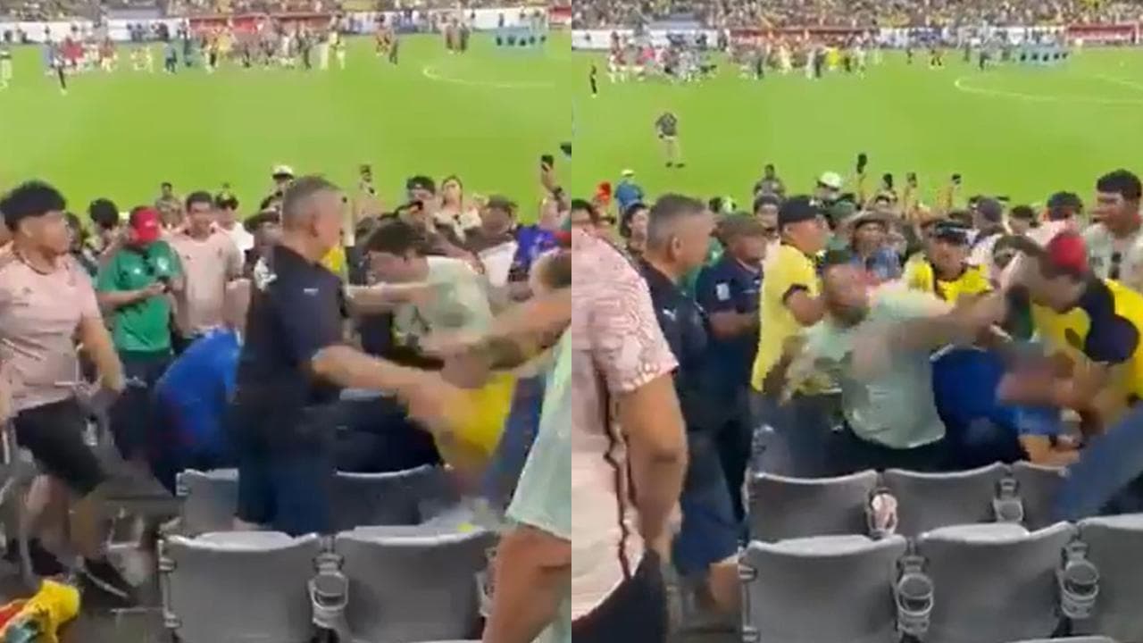 Coppa America, scazzottata in tribuna durante Messico-Ecuador: il gancio destro è da ko