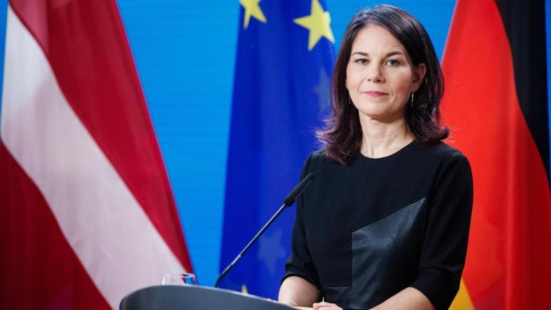 La ministra degli esteri tedesca Annalena Baerbock