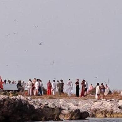 La festa nella riserva di isola delle Femmine