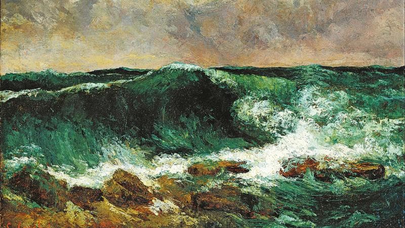Gustave Courbet, The Wave (1869-1870)
