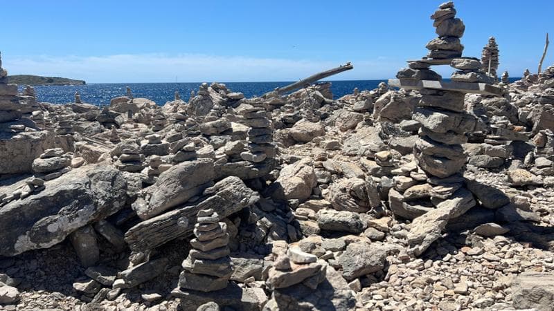 Croazia, Isola Lunga, Skraca e le sculture di pietra, foto Antonio Calbi