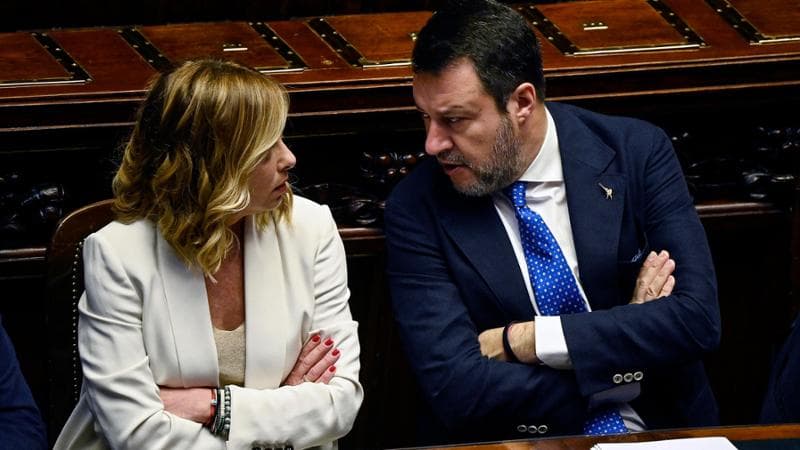 Giorgia Meloni e Matteo Salvini
