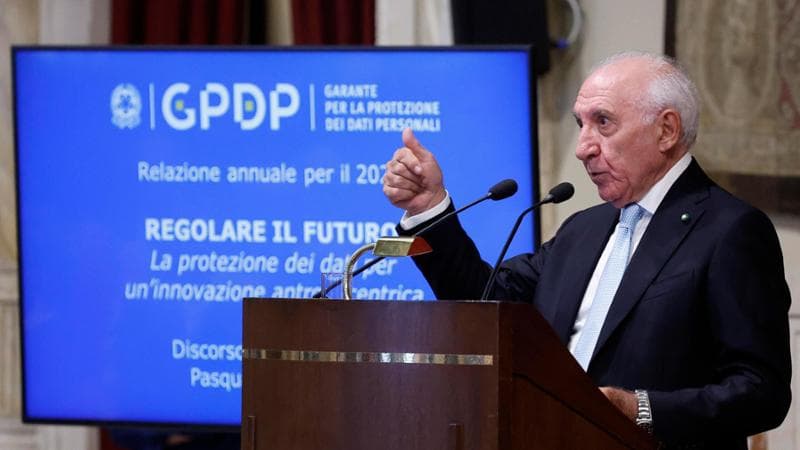 Il presidente dell'Autorità Pasquale Stanzione