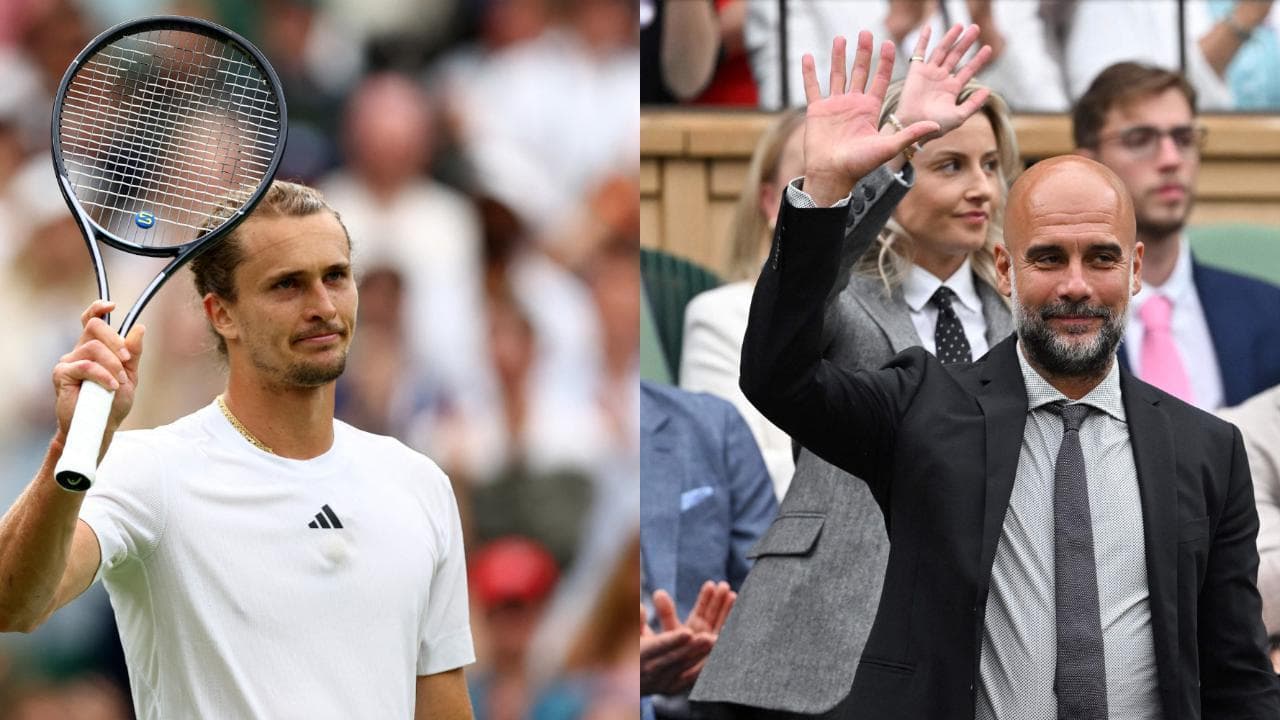 Guardiola in tribuna a Wimbledon. Zverev: "Se sei stanco del calcio, vieni ad allenare me"