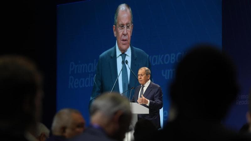 Il&nbsp;ministro degli Esteri russo, Sergej Lavrov
