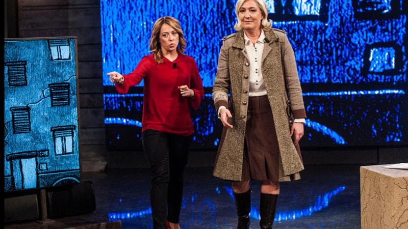 Giorgia Meloni e Marine Le Pen
