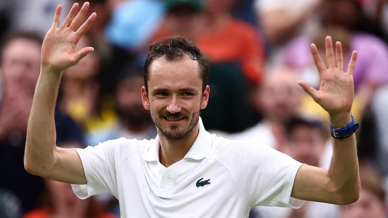 Daniil Medvedev dopo la vittoria