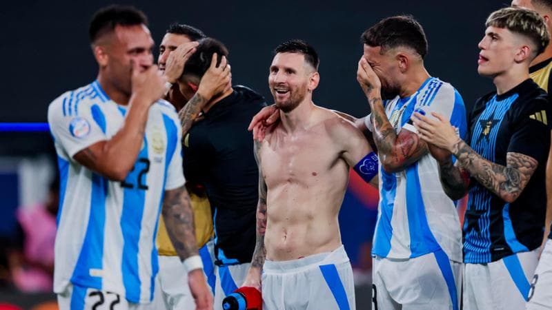 L'Argentina festeggia la finale
