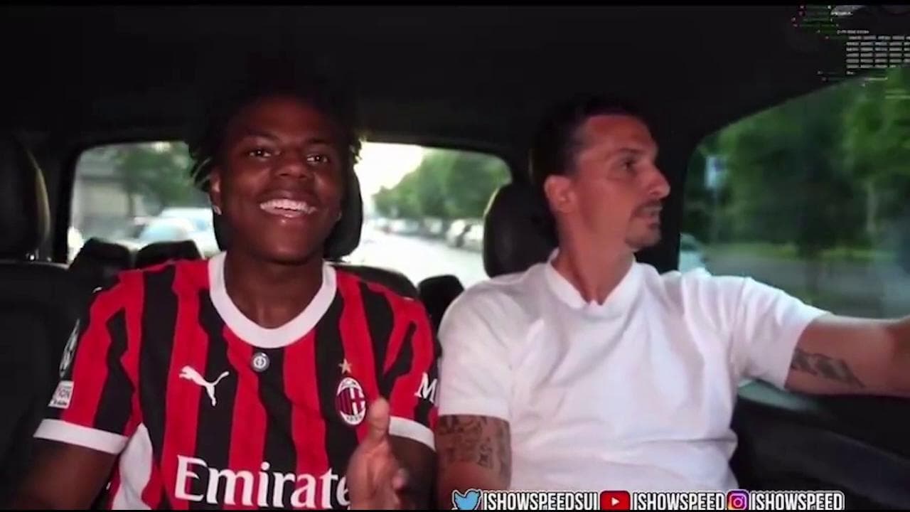 Ibrahimovic e lo youtuber IShowSpeed giocano a "Il primo che si muove è gay"