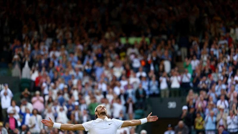 Musetti batte Fritz e conquista la semifinale a Wimbledon: venerdì contro Djokovic, che si è qualificato senza giocare
