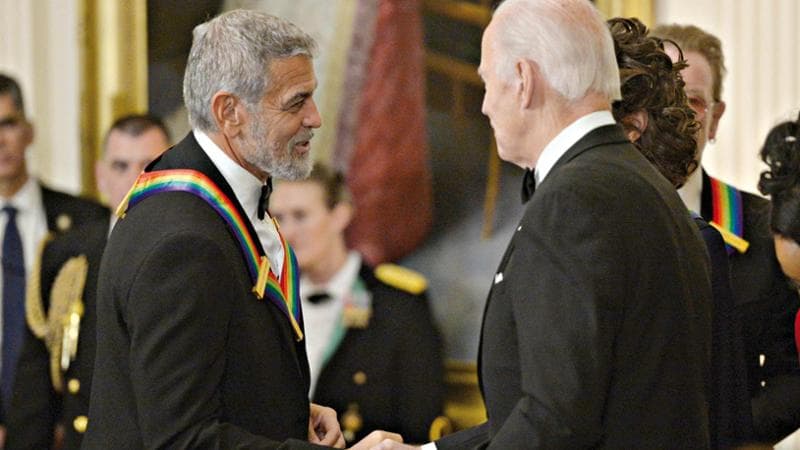 George Clooney con Joe Biden
