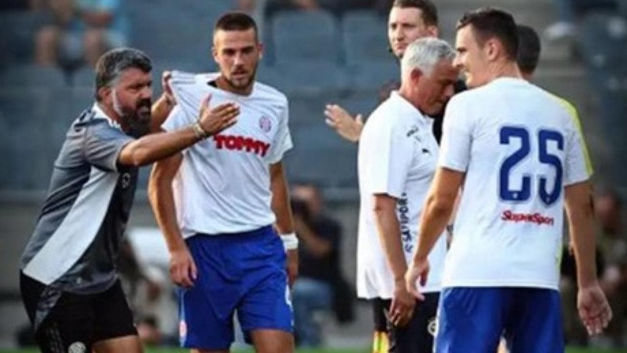 Rissa tra le nuove squadre di Mourinho e Gattuso. Allenatori in campo per dividere i giocatori
