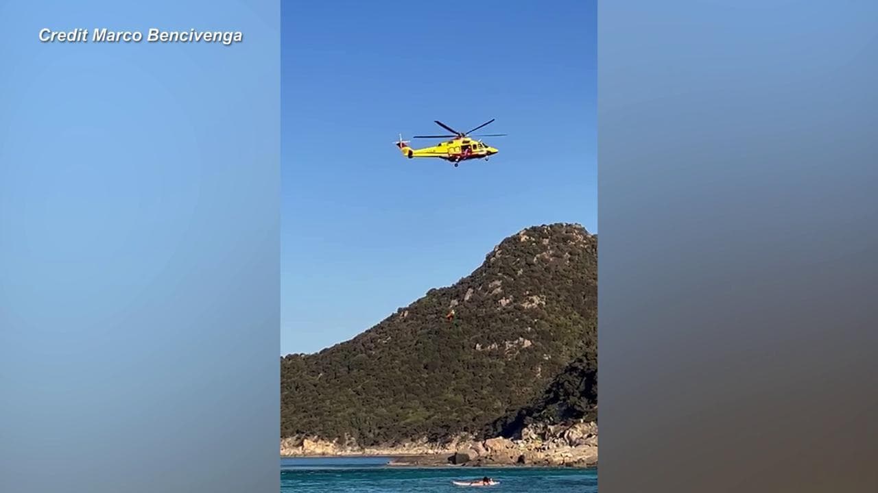 Bambino cade sulle rocce fra Villasimius e Costa Rei, soccorso con l'elicottero