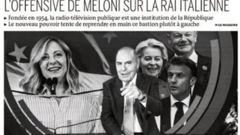 TeleMeloni varca le Alpi, Le Monde: “Offensiva della premier sulla Rai”