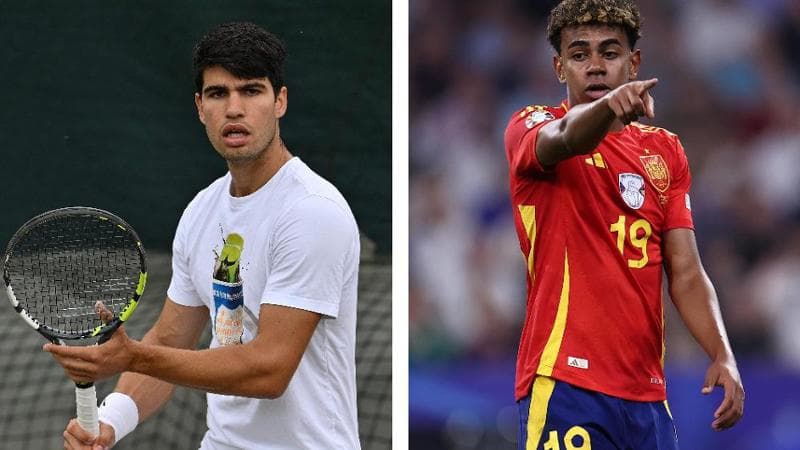 Carlos Alcaraz e Lamine Yamal