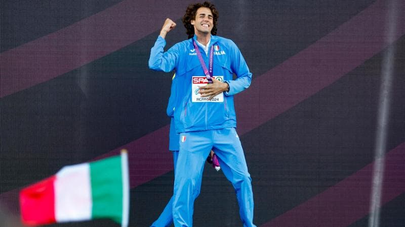 Tamberi sul podio agli Europei di Roma