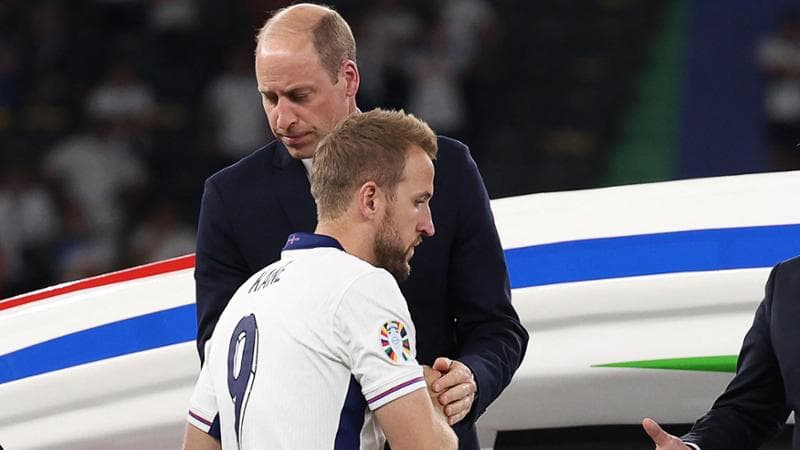 Harry Kane con il Principe William
