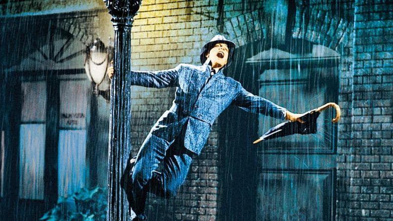 Gene Kelly (1912-1996) in Cantando sotto la pioggia (1952)