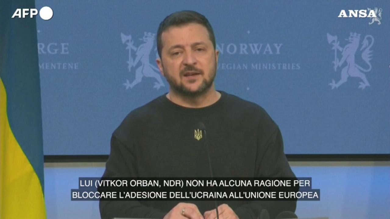 Zelensky: "Orbán non mi ha ancora dato un motivo per bloccare l'adesione dell'Ucraina all'Ue"