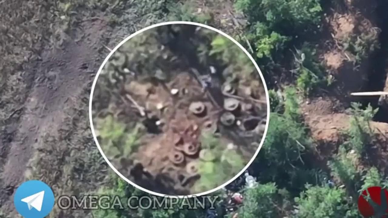 Drone contro il deposito di mine russe, che esplode come un fungo atomico