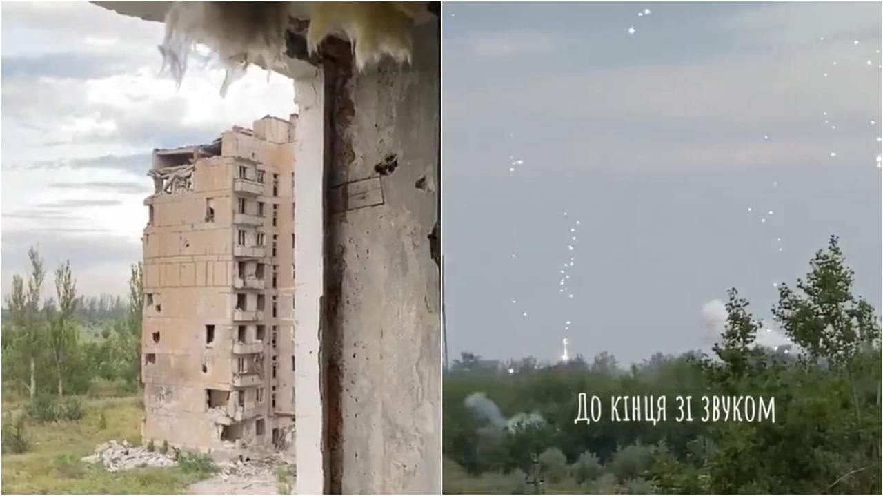 La pioggia di fuoco sulle case ucraine