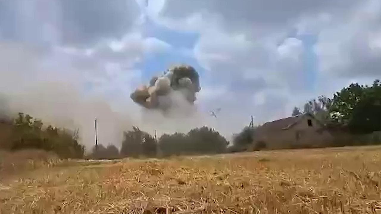 L'attacco degli ucraini al centro di comando russo di Tokmak