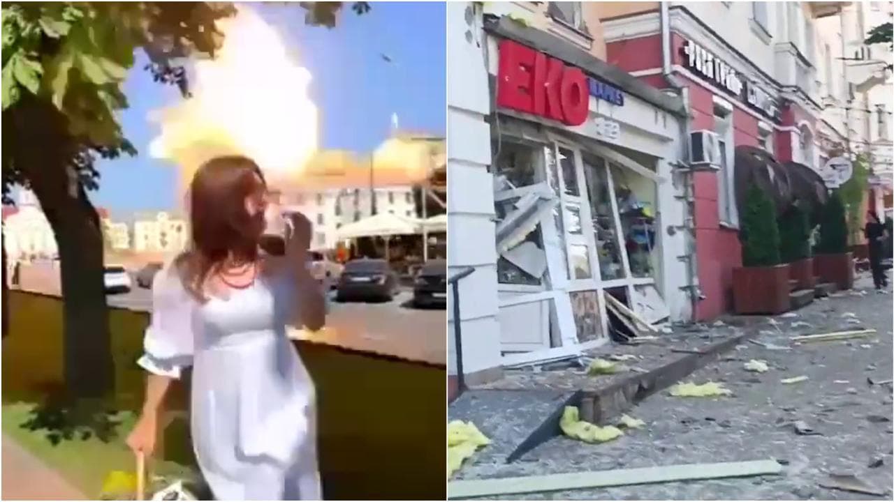 Bombe su Chernihiv: il missile che colpisce il teatro e i danni nel centro della città