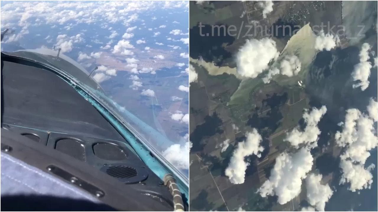 Il caccia russo sgancia le superbombe sull'Ucraina