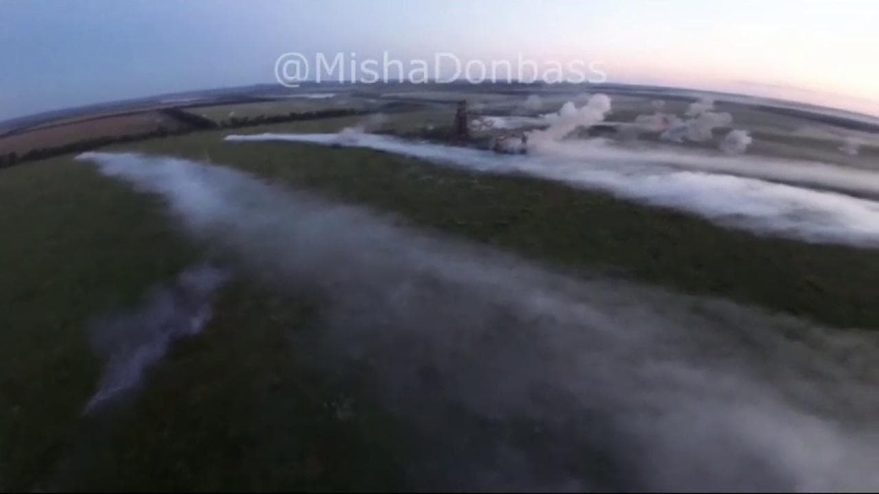 I tank russi attaccano la miniera fantasma