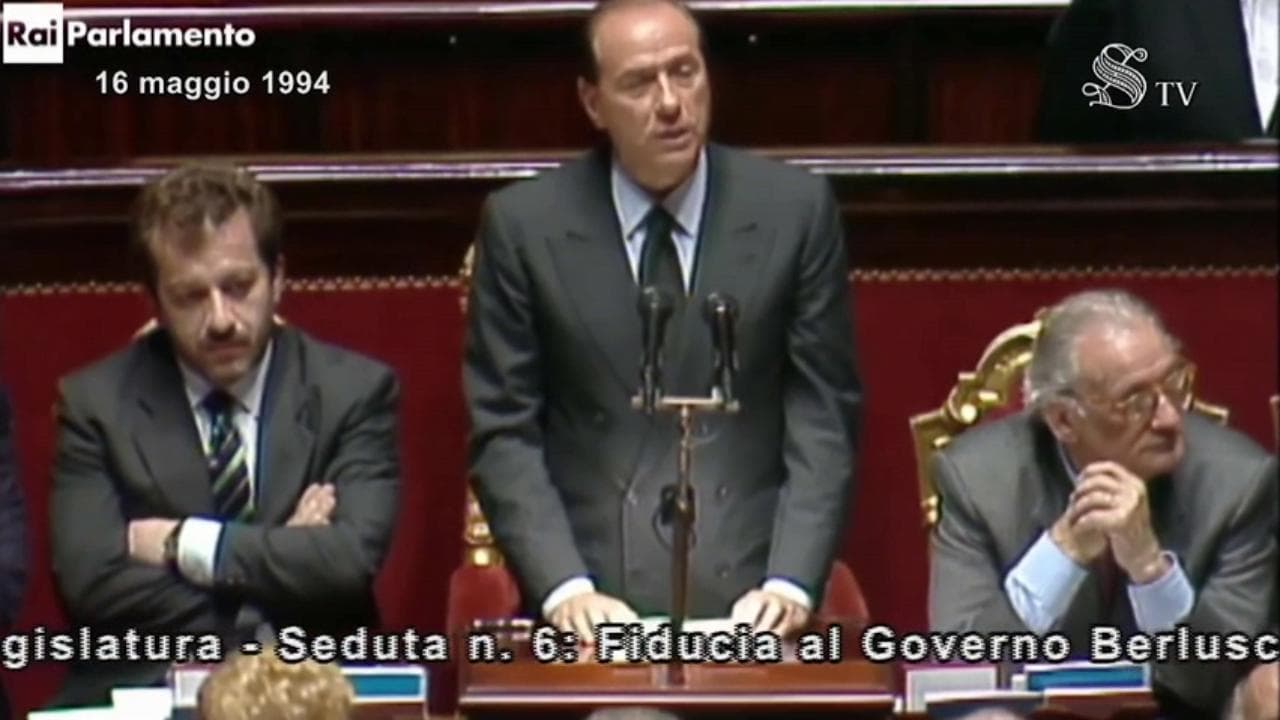 Il primo discorso in Aula del 1994 e l'ultimo del 2022: il videotributo del Senato a Silvio Berlusconi