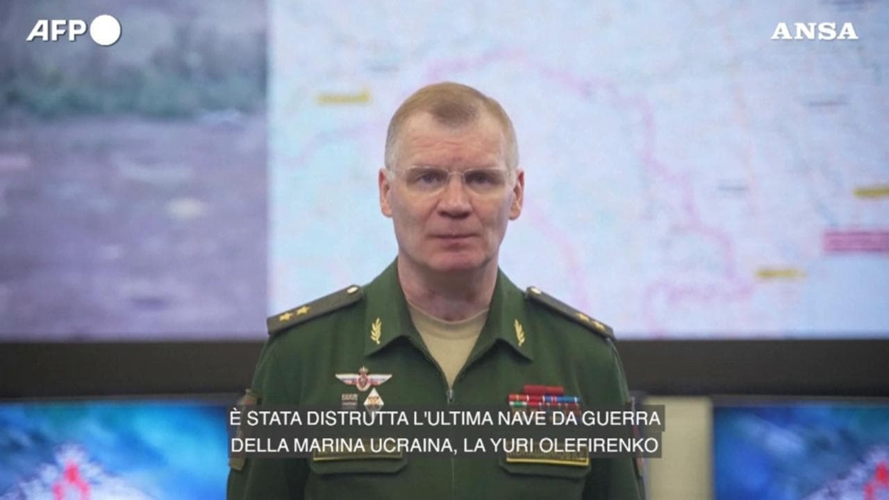Mosca: "Abbiamo distrutto la nave da guerra ucraina Yuri Olefirenko"