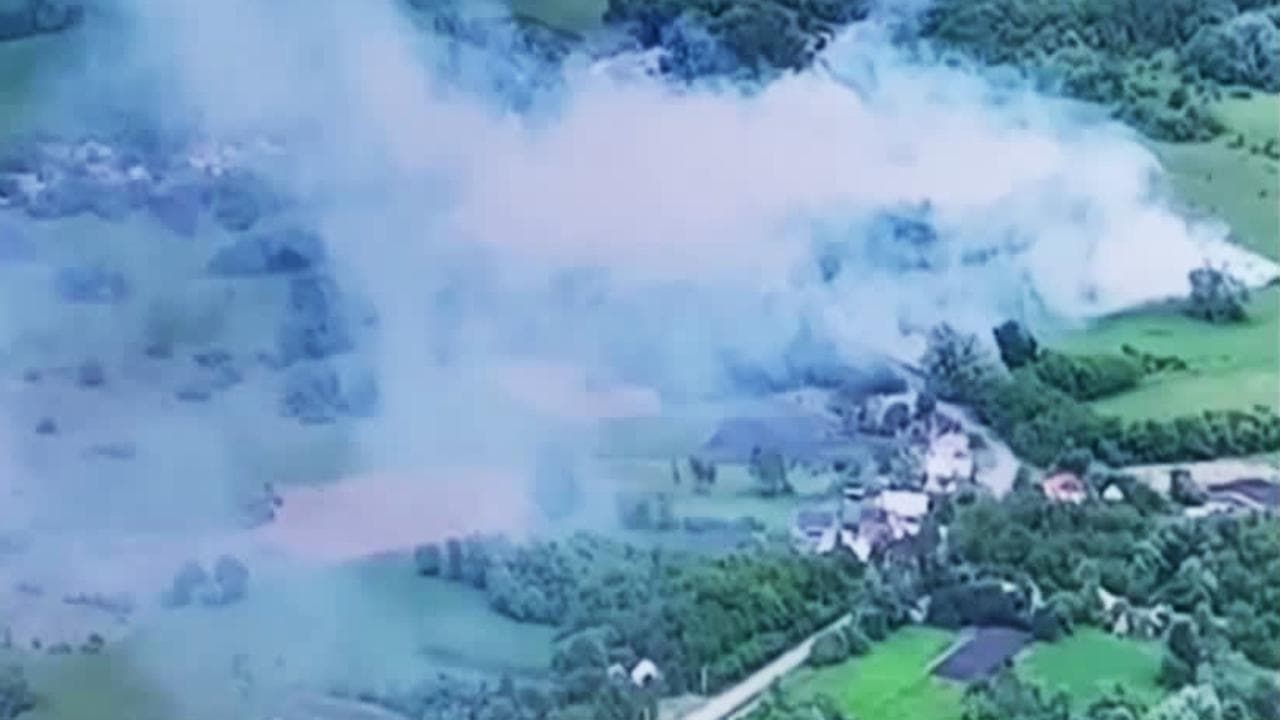 Attacco nella regione russa di Belgorod, il governatore accusa sabotatori ucraini: le immagini dal drone