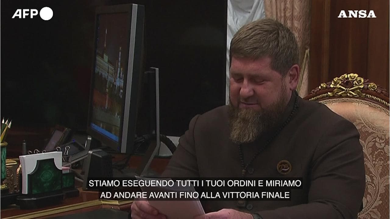 Ucraina, il leader ceceno Kadyrov incontra Putin: "Con lei fino alla fine"