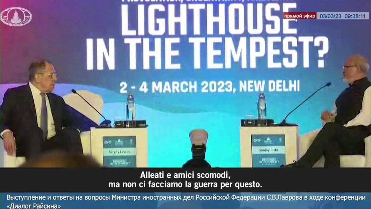 Lavrov a Nuova Delhi: "La Russia non permetterà all'Occidente di far saltare di nuovo i gasdotti"