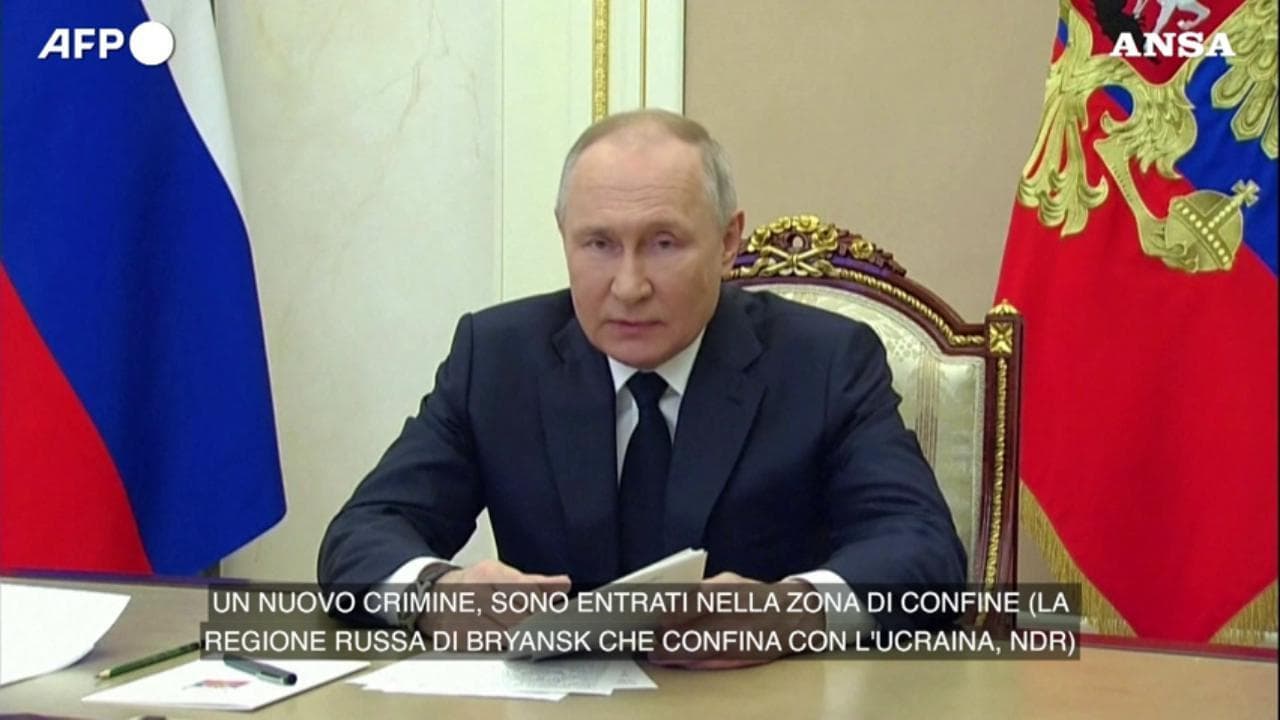 Putin: "A Bryansk è stato un nuovo attacco terroristico"