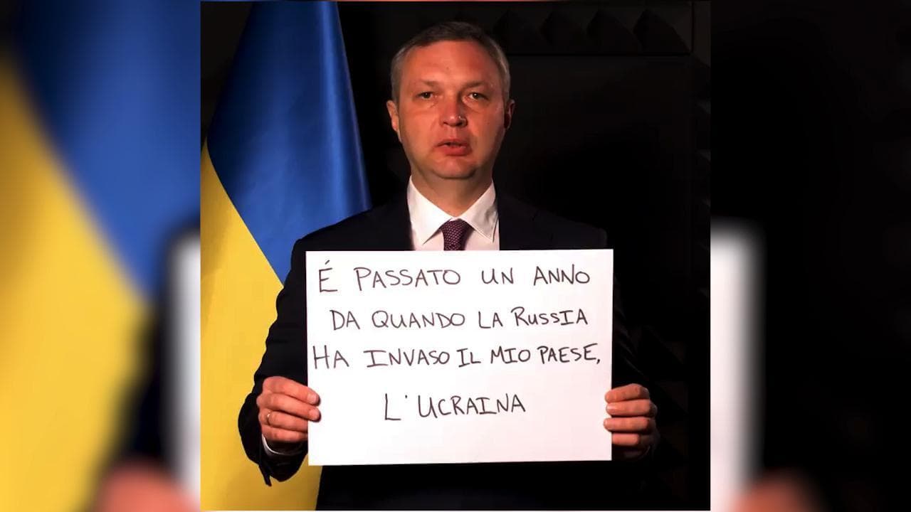 Un anno di conflitto, il sostegno degli ambasciatori in Italia: "Sempre al fianco dell'Ucraina"
