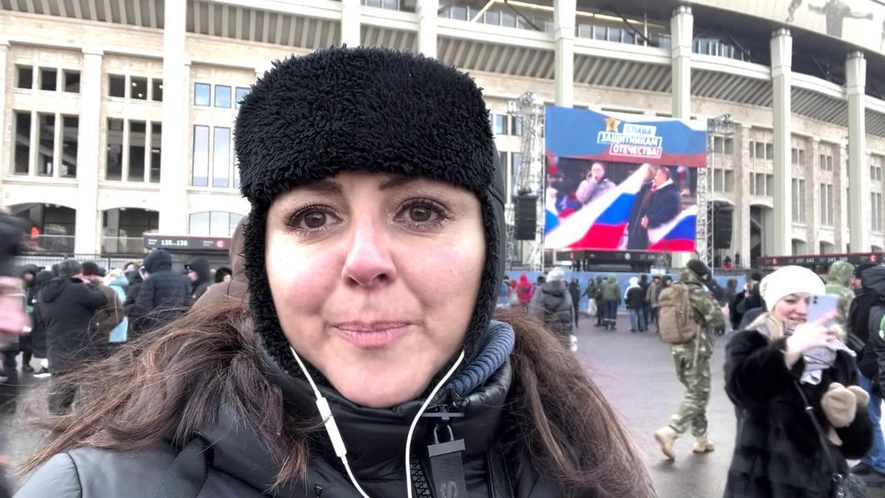 Mosca, Putin parla allo stadio. Ma la gente è andata via