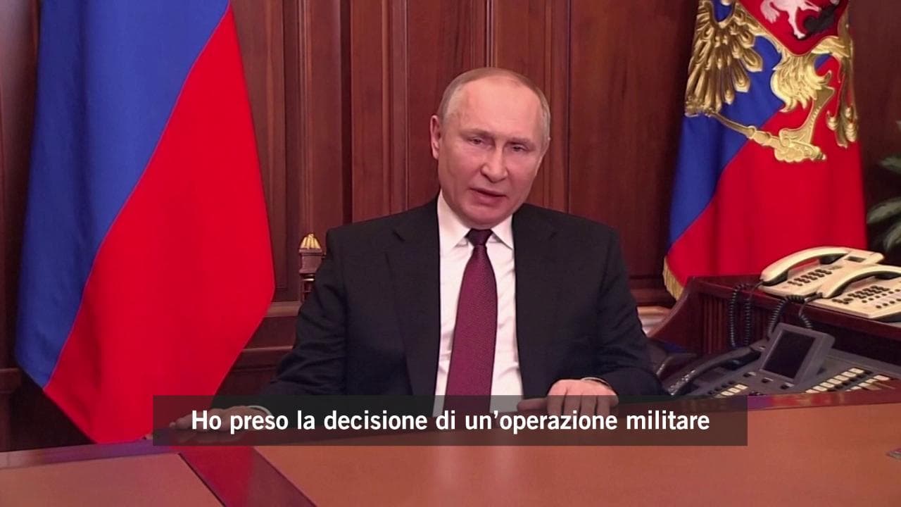 24 febbraio, Putin annuncia l'operazione militare