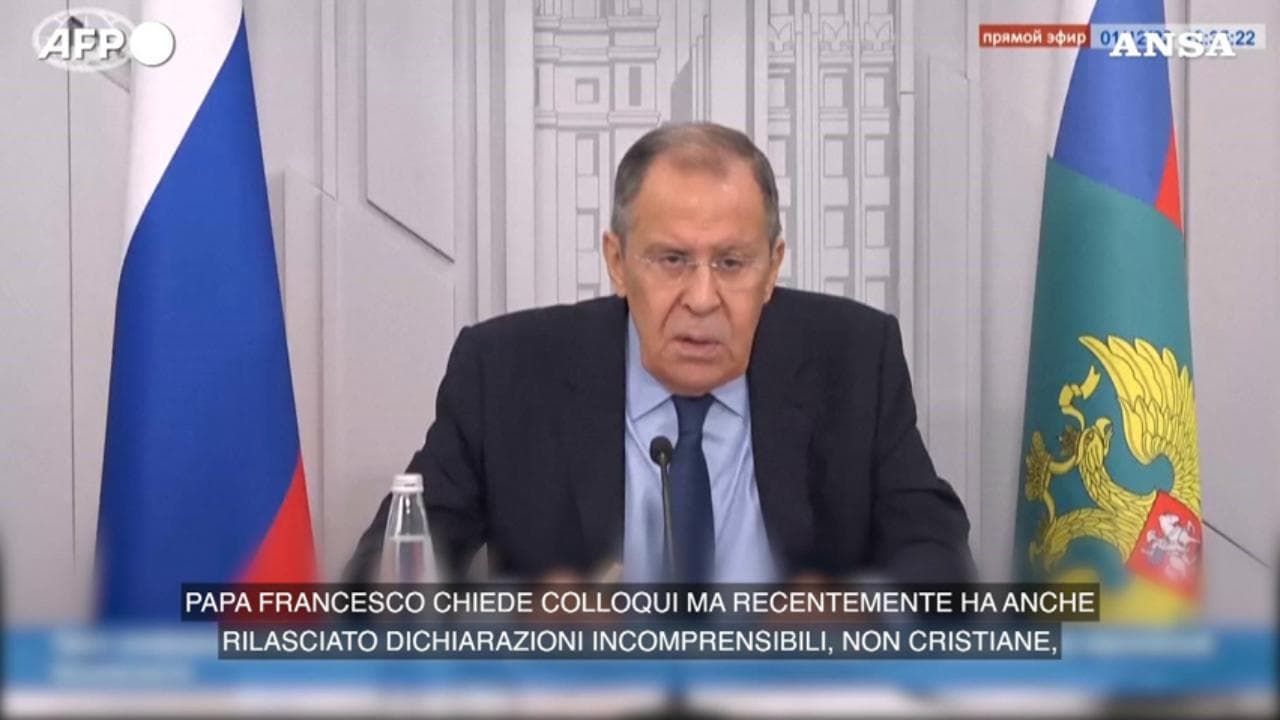 Ucraina, Lavrov: "Dal Papa parole non cristiane su buriati e ceceni"