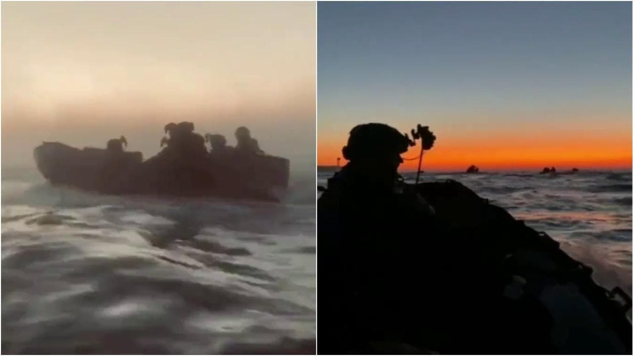 Gli incursori ucraini all'assalto oltre il fiume Dnepr